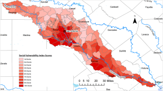 San Antonio Social Vulnerability Map