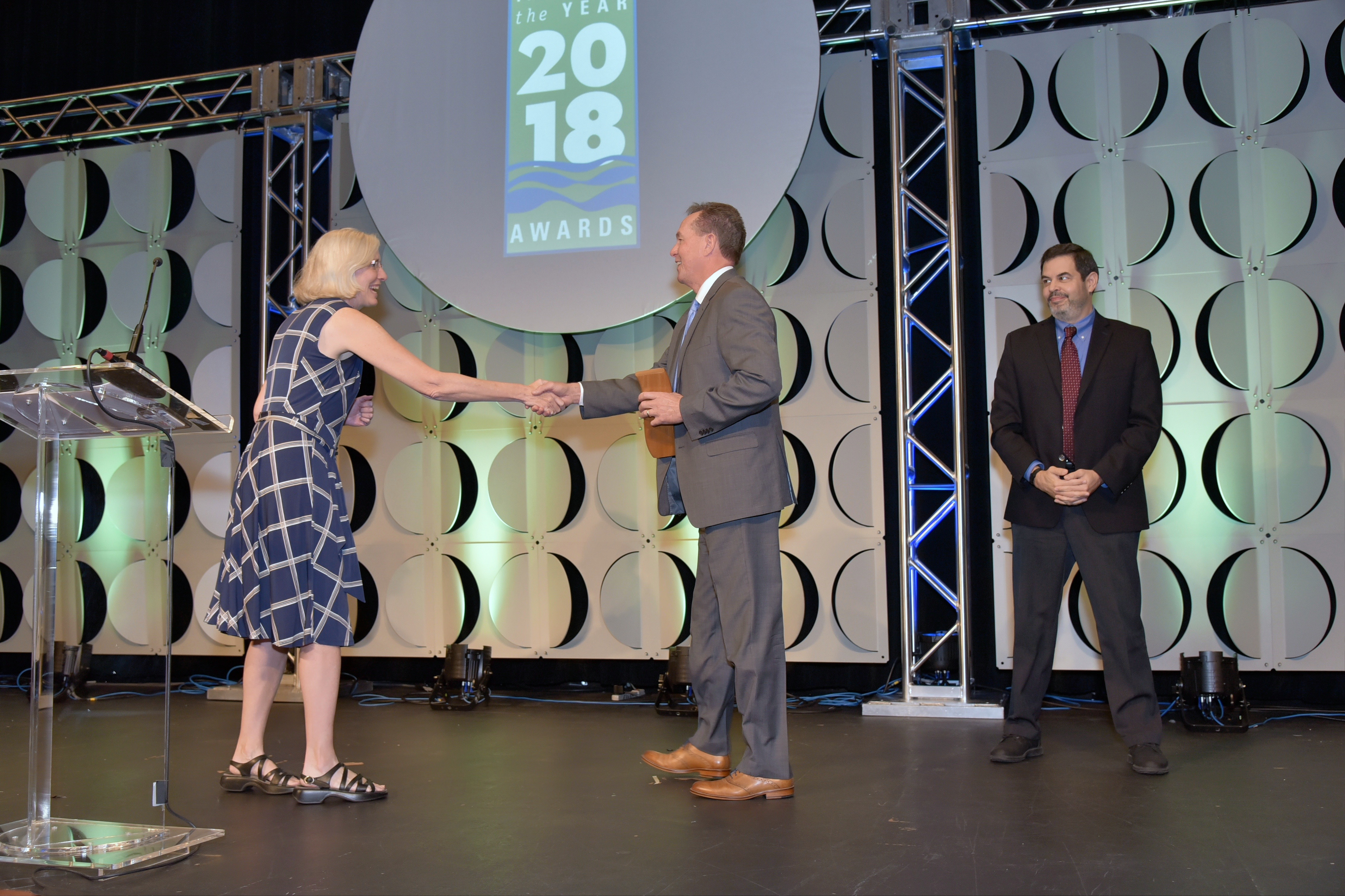 Dan York accepts Excellence in Education and Outreach Award for Sacramento Suburban Water District.